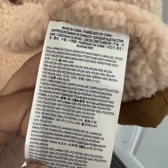 VANS Jacket Womens XL Brown Sherpa Lined MTE Coaches Snap Longline NWT - Picture 6 of 9